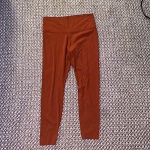 Orange Nike leggings